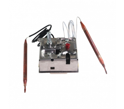 Термостат регулируемый STB-TR, 25A, 40-75°С/термозащита на 93°С, 550/580мм, два капилляра, трехфазный, h20мм, 220V/400V